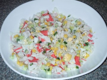 салат с крабовыми палочками без риса